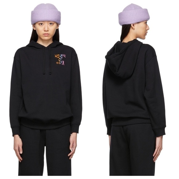 Stine Goya Adrisa Hoodie House of Goya Black‎ Sweatshirt Size Small - Picture 1 of 9